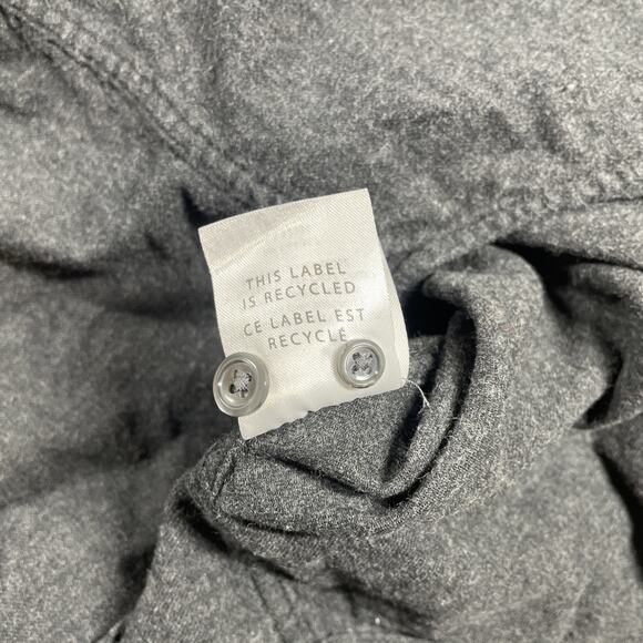 Outerknown Flannel Shirt Womens Small Petite Button Down Cotton Gray - Picture 7 of 14